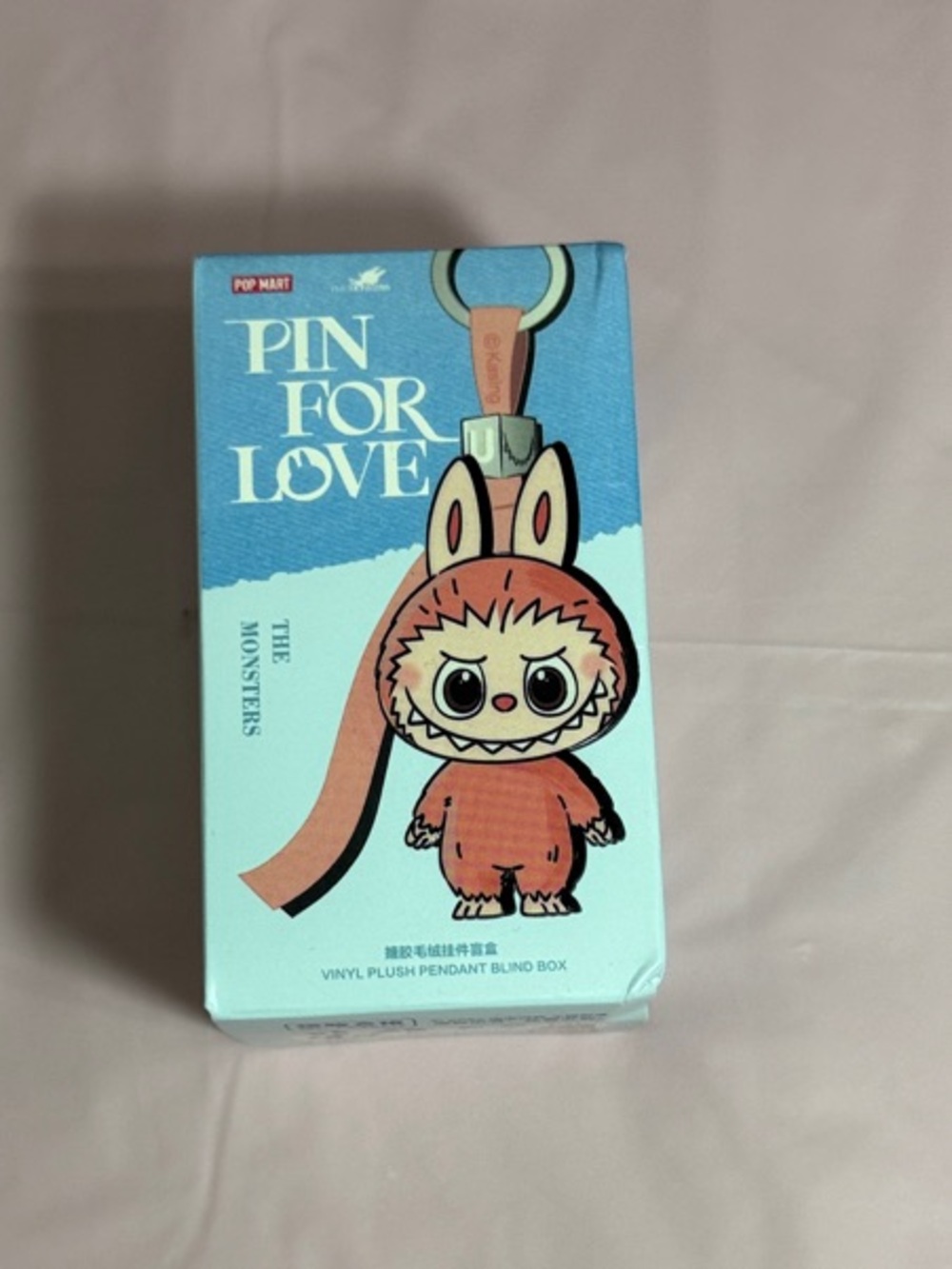 POP MART Pin For Love The Monsters Vinyl Plush Pendant - Blind Box